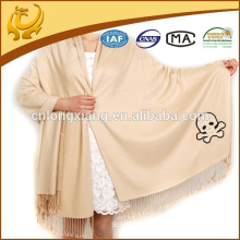 2015 New Arrival High Quality Fashionable Solid Color Brushed Wholesale Turkish Pashmina